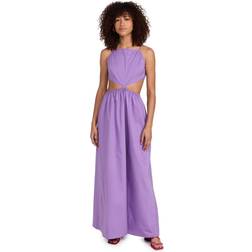 Staud Maxikleid Myla aus Baumwolle