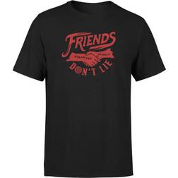 Stranger Things Friends Don't Lie Unisex T-Shirt Black Black