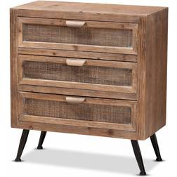 Baxton Studio Calida Finish Wood/Rattan