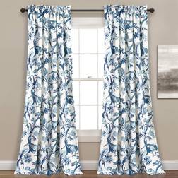 Lush Decor Dolores 52" 108" Set of 2 Room Darkening Wind ow 132.08x