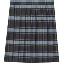 French Toast Girls Size' Pleated Skirt, Blue/Gold Plaid, Plus