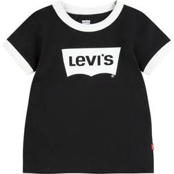 Levi's Girls Classic Batwing T-Shirt, Black Ringer