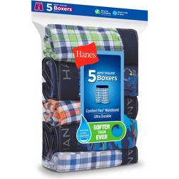 Hanes Boys Woven Boxers Pack Sizes S-XL