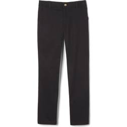 French Toast Little & Big Girls Straight Flat Front Pant, Black Black