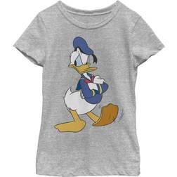 Disney Traditionell Donald Flicka Ljung Crew Tröja - Atletisk Heather