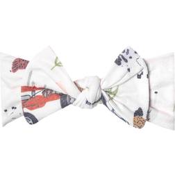 Copper Pearl Baby Stretchy Soft Knit Headband Bow - Jo