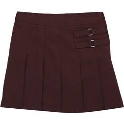 French Toast School Uniform Big Girls Plus Two Tab Pleated Scooter Skirt 32881-18.5Plus (burgundy)