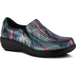 Spring Step Professional Winfrey-Aura Women's Clogs, 7.5, Blue