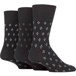 Pair Argyle Patterned and Striped Socks