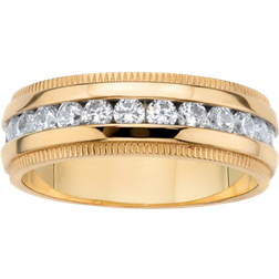 PalmBeach Wedding Band Ring - Gold/Transparent