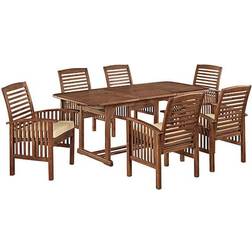 Walker Edison OW7SDB Patio Dining Set