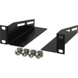 Deltaco L-support Rails 10" Cabinet 1U 136mm deep (2-Pack) Black