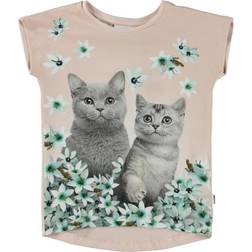 Molo T-shirt SS, Ragnhilde/Flower cats