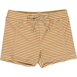 Wheat Badeshorts Ulrik golden green stripe