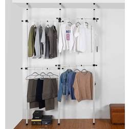 House of Home Telescopic 2-Tier Wardrobe Clothes Rack