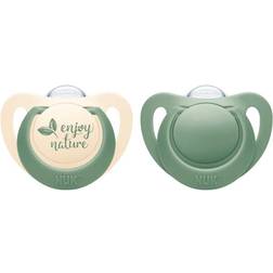 Nuk Sut for Nature Silicone S3 Green 2-pak