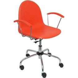 P&C Ergonomic Rotating Vibrant Orange Office Chair