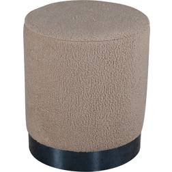 Venture Home Benji 35x35x42.5 cm Teddy Beige Et Noir Pouf