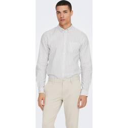 Only & Sons Stribet Slim Fit Skjorte