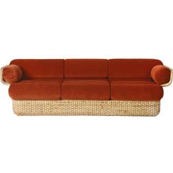 GUBI Basket 3 Seater Rattan Belsuede Sp Fr 133 Sofa