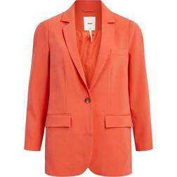 Object Sigrid Single Breasted Blazer - Hot Coral