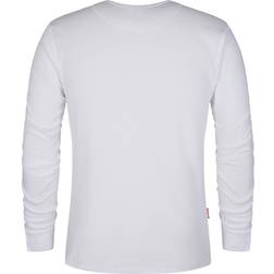 Engel Extend långärmad Grandad T-shirt, Vit