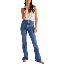 Free People Jayde Flare Jeans - Blue