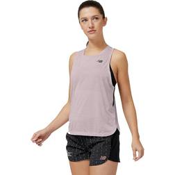 New Balance Impact Luminous Sleeveless T-shirt Pink Woman