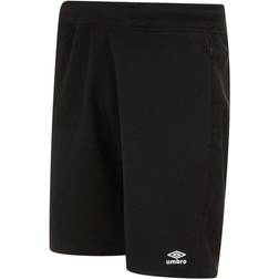 Umbro Mens Pro Fleece Shorts (Black/White)