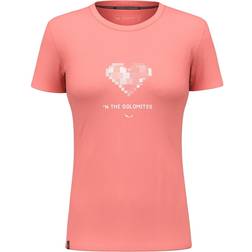 Salewa Women's Pure Heart Dry T-Shirt T-shirt 36, red