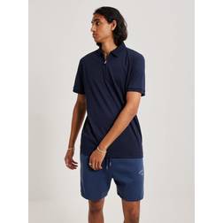 Selected Polo Met Rits - Bleu