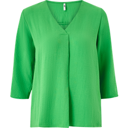 JdY Blouse 3/4 Mouwen V-hals - Kleur Groen