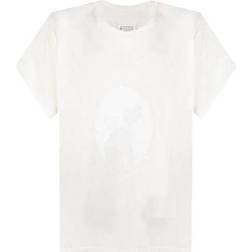 Maison Margiela Mens Short Sleeve T-shirt Cream