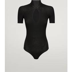 Wolford Black V-Neck Bodysuit 7005 Black