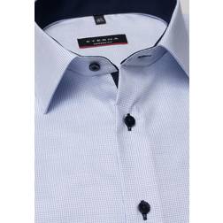 Eterna Modern Fit Skjorta - Blå/Vit