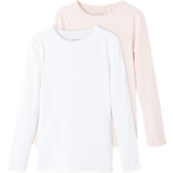 Name It Slim Long Sleeved T-shirt 2-pcs - BarelyPink (13197944)