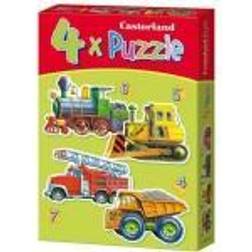 Castorland Vehicles 4x Puzzle Set