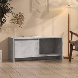 vidaXL Cabinet Concrete TV Bench