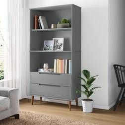 vidaXL Librería Molde Madera Maciza Pino 85 x 35 x 170,5 cm Estantería de libros