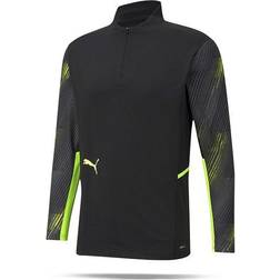 Puma Individual Cup Training 1/4 Zip Top Black/Yellow Male