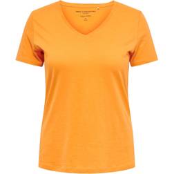 Only T-shirt Carmakoma - Arancione
