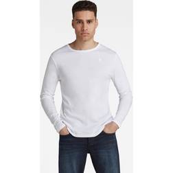 G-Star Basic Round Neck Long Sleeve T-Shirt White Men