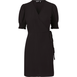 Pieces Tala Wrap Dress - Black