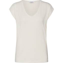 Pieces T-shirt Femme - Blanc