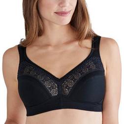 Swegmark Cotton Star Soft Bra - Black