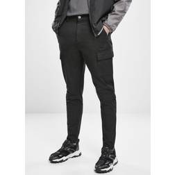 Urban Classics Trousers Tapered Double Cargo - Noir