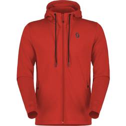 Scott Fritidströja Hoody Tech Zip magma red