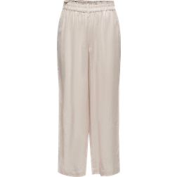 Only Marlenehose Mit Leinen Beige - Creme