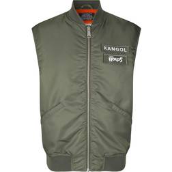 Kangol Ma-v X Schott Sage Unisex Ropa Chalecos Verde