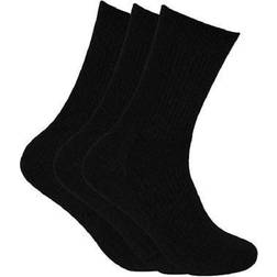 Walking Ankelsockor lös resår svart 3-pack